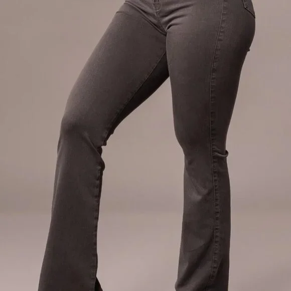 Fitjeans Pastel Flared - Charcoal - Size S - Picture 4 of 7